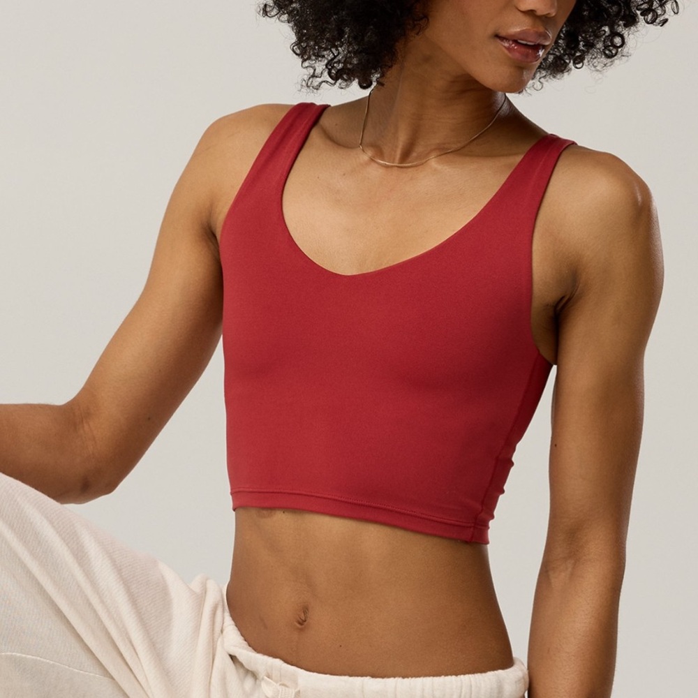 aerie Low Key Longline Sports Bra